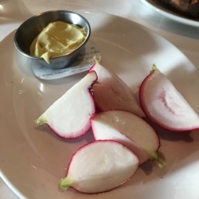 Gluten-free radishes from North End Grill